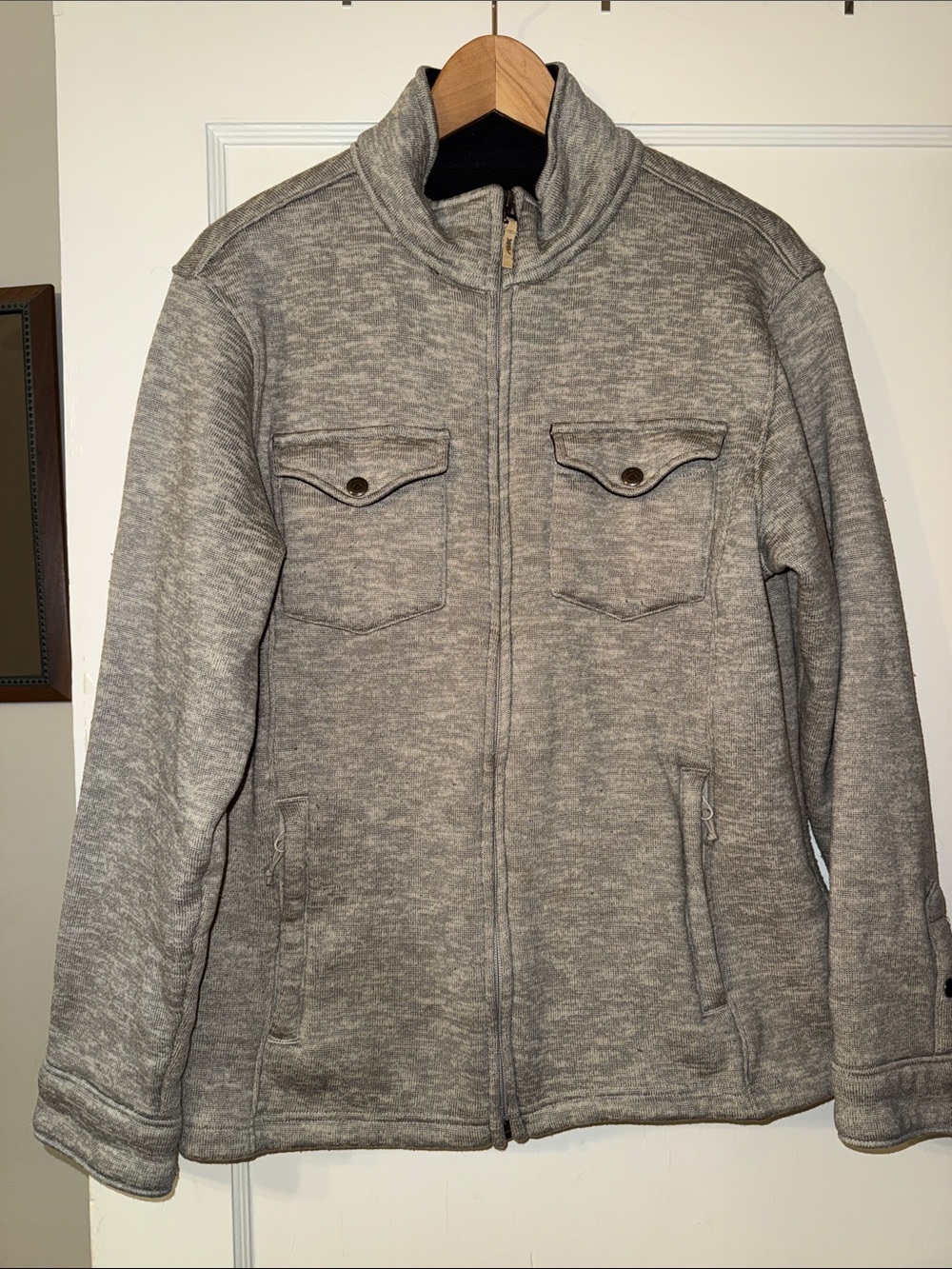 Mountain Khakis Men's Gray Zip-Up Sweater Jacket